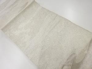 アンティーク　佐賀つづれ織流水に草花模様織出し袋帯（材料）
